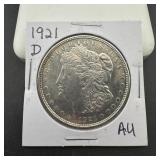 1921-D Morgan silver dollar