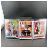 (3) Ja'marr Chase Rookie Football Cards