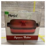 Parini Cookware Square Baker; Non-stick Ceramic Ba