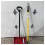 Sunkiss 18-inch Combo Snow Shovel And Pusher.
