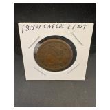 1854 Large Cent