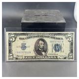 1934 $5 Silver Certificate. Serial Number B0070781