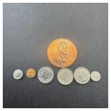 1970s Era Decade Mini Coin Set.