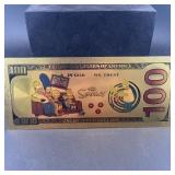 Five-piece $100 Gold Foil Simpson Notes Set