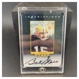 Bart Starr Autograph Score Football Card