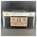 1863 50-cent Confederate States Of America Note, C