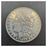 1878 Morgan Silver Dollar, First-year Issue.