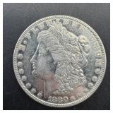 1880 Morgan Silver Dollar.