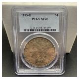 1895-o Pcgs Xf45 Morgan Silver Dollar, 450k Minted