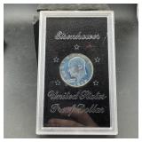 1972-s Eisenhower Proof Silver Dollar.