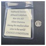 Abbasid Caliphate Silver Dramma, Ah 854ï¿½858.
