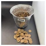 Approx. 4.5 Lbs Wheat Cents, Unsearched By Auction
