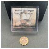 1735 Dutch East India Company Voc Copper Dui