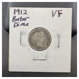 1912 Barber Silver Dime