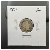 1899 Barber Silver Dime