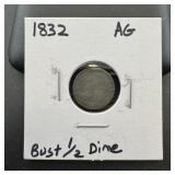 1832 Capped Bust Silver Half Dime