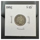 1898 Barber Silver Dime