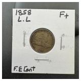 1858 Flying Eagle Cent - Large Letters