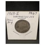 1968-s Proof 67 Washington Quarter Semi Key