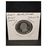 2015-s Homestead Silver Proof Cameo