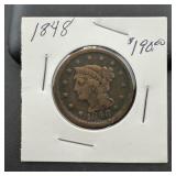 1848 Large Cent.