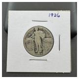 1926 Standing Liberty Silver Quarter.