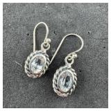 Sterling Silver Earrings, Marked 925, Approx. 3.2