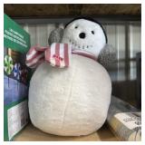 Snowman pillow plush