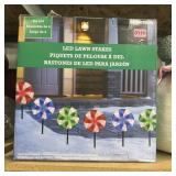 Wooden holiday village LED advent calendar