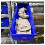 Bin with assorted items and hardware (See photos)