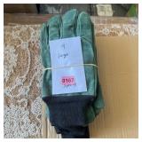 3 pairs size 9 work gloves