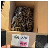 5/16' x 14 ft chain with hook ends
