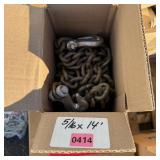 5/16' x 14 ft chain with hook ends