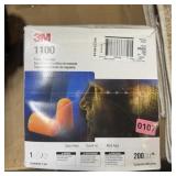 Case of 200 3M foam ear plugs