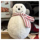 Snowman pillow plush