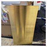 12' x 24' solid brass kick plate sheet, 26-gauge