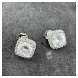 Sterling Silver Earrings, Marked 925, Approx. 1.8