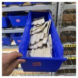 Bin with assorted items and hardware (See photos)