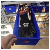 Bin with assorted items and hardware (See photos)