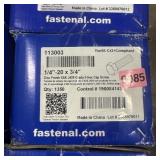 Case of assorted hardware; see photos for sizes an