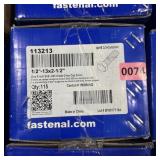 Case of assorted hardware; see photos for sizes an