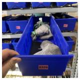 Bin with assorted items and hardware (See photos)