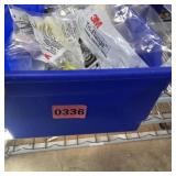 Bin with assorted items and hardware (See photos)