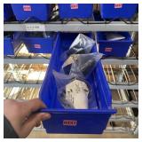 Bin with assorted items and hardware (See photos)