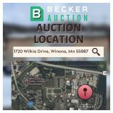 Auction Location: 1720 Wilkie Drive, Winona, Mn 55