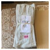 3 pairs XXL leather welding gloves