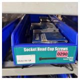 Bin with assorted items and hardware (See photos)