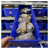 Bin with assorted items and hardware (See photos)