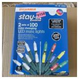 Sylvania LED mini lights, two 100-count sets