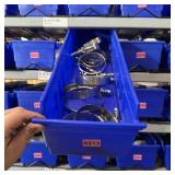 Bin with assorted items and hardware (See photos)